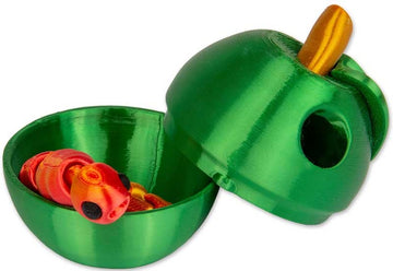 3D Printed Apple And Caterpillar Assorted