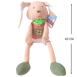 Woven Fabric Miss Rabbit Soft Toy