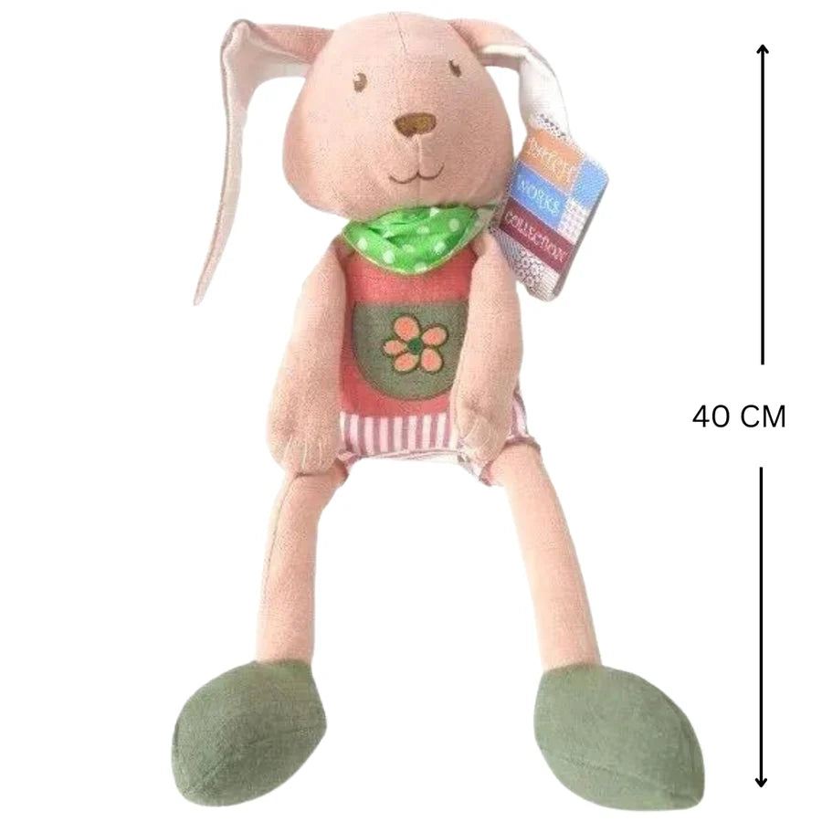 Woven Fabric Miss Rabbit Soft Toy