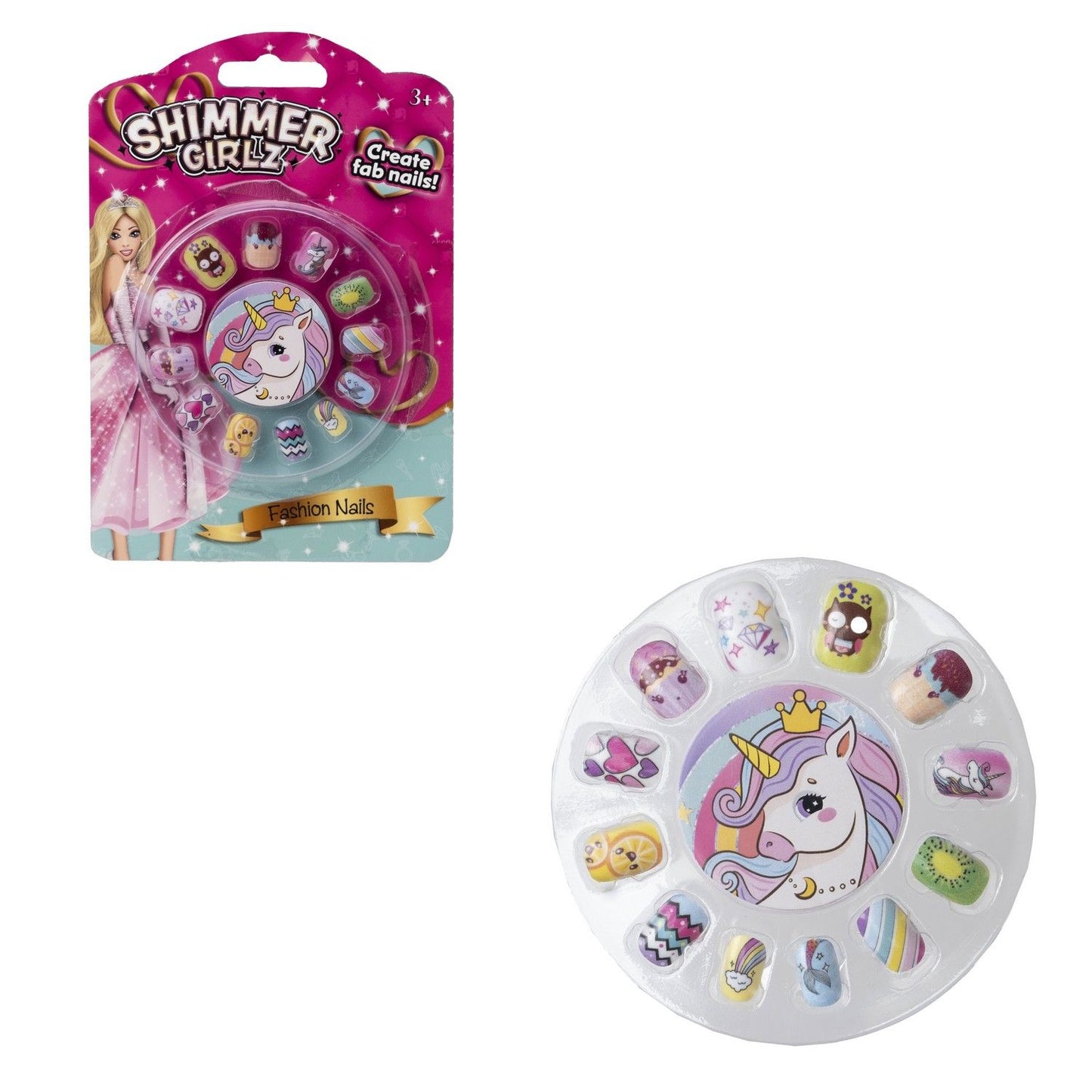 Shimmer Girlz Faux Fashion Nails – Glam Up in a Snap! 💅
