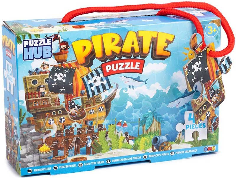45pc Pirate Puzzle 40x30cm