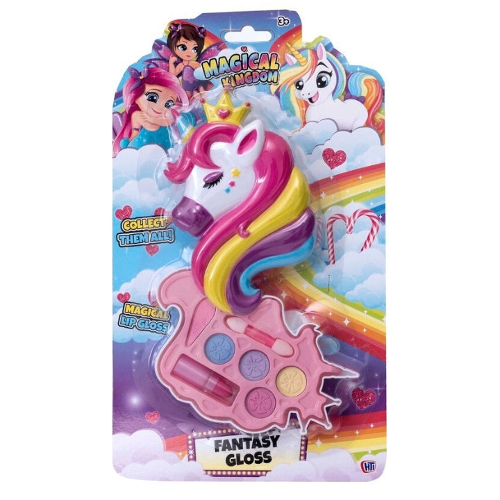 Fantasy Gloss Makeup Kit for Kids - Flamingo, Mermaid, Unicorn Assorted Designs, 23.5 cm