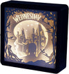 Wednesday Light, Intricate 7 Layer Paper Art Cutout Lamp, 2 Glow Modes, Wednesday Room Decor, Licensed Merchandise