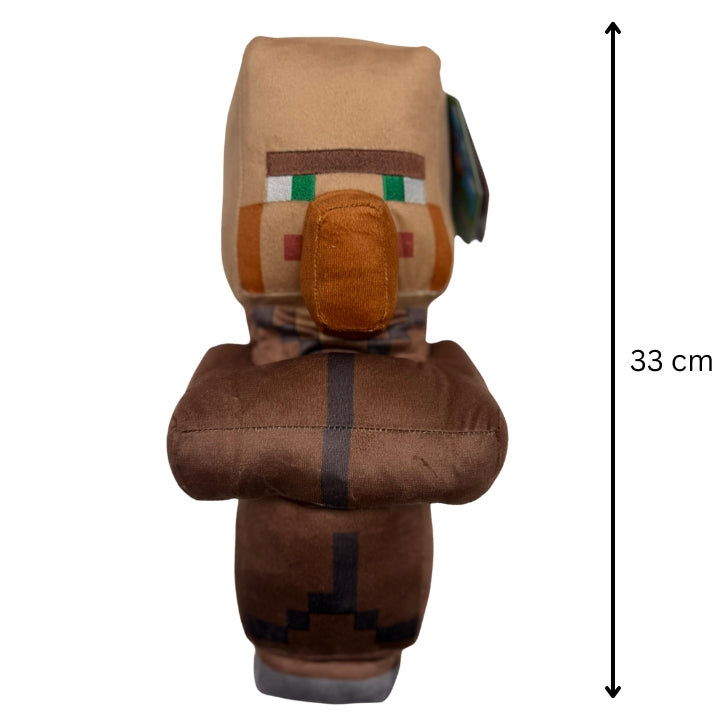 Minecraft 33 cm Plush Toy Collection - Steve, Alex, Villager, Enderman, Creeper, Piglin, Ghost