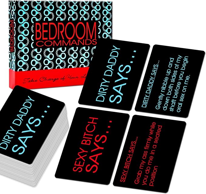 Bedroom Command Card Game, Adult Couple Game Cards Games, A Strategic, Romantic, and Adventurous Game for Couples, Perfect Couples Gift!