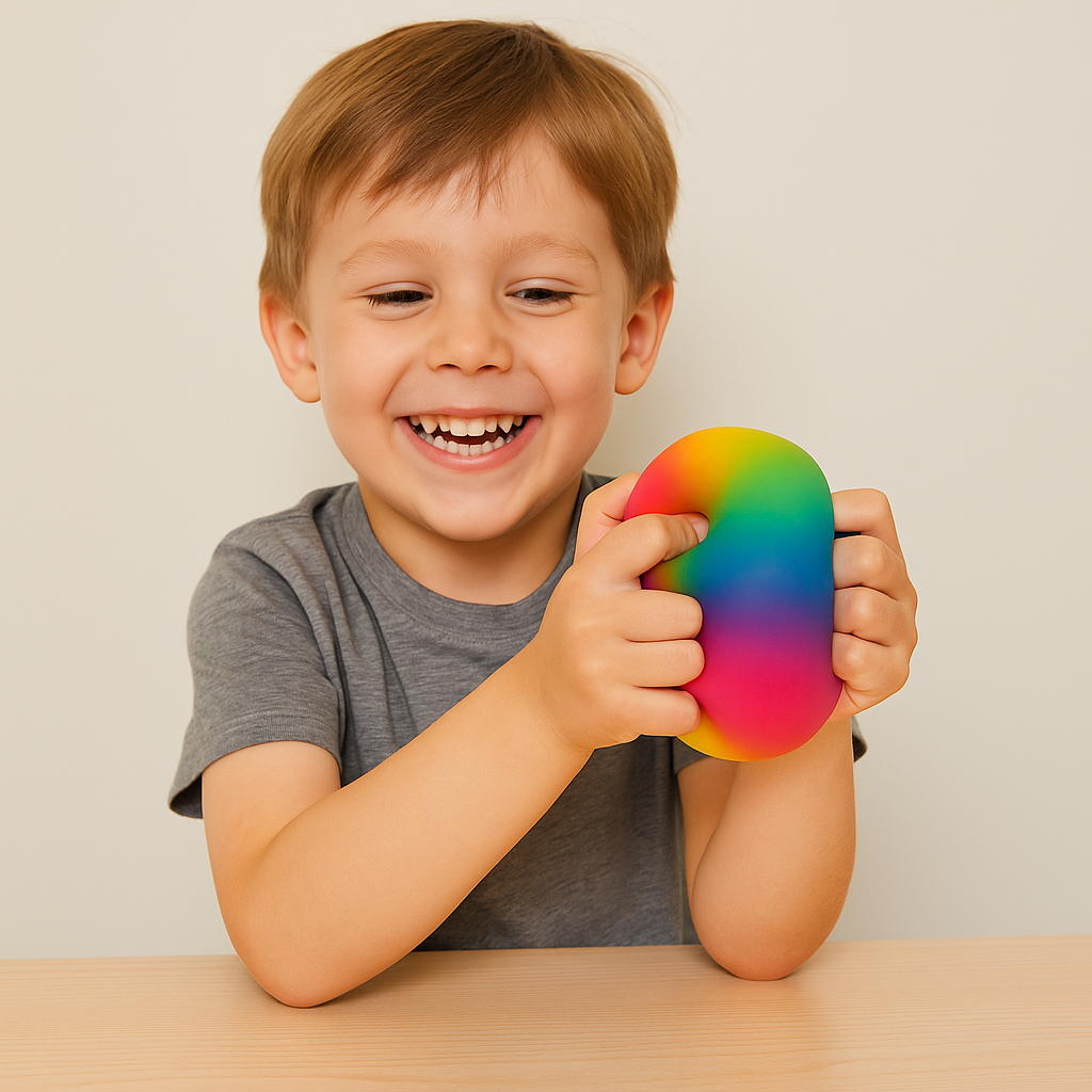 Giant Rainbow Stress Ball – Squeeze the Stress Away