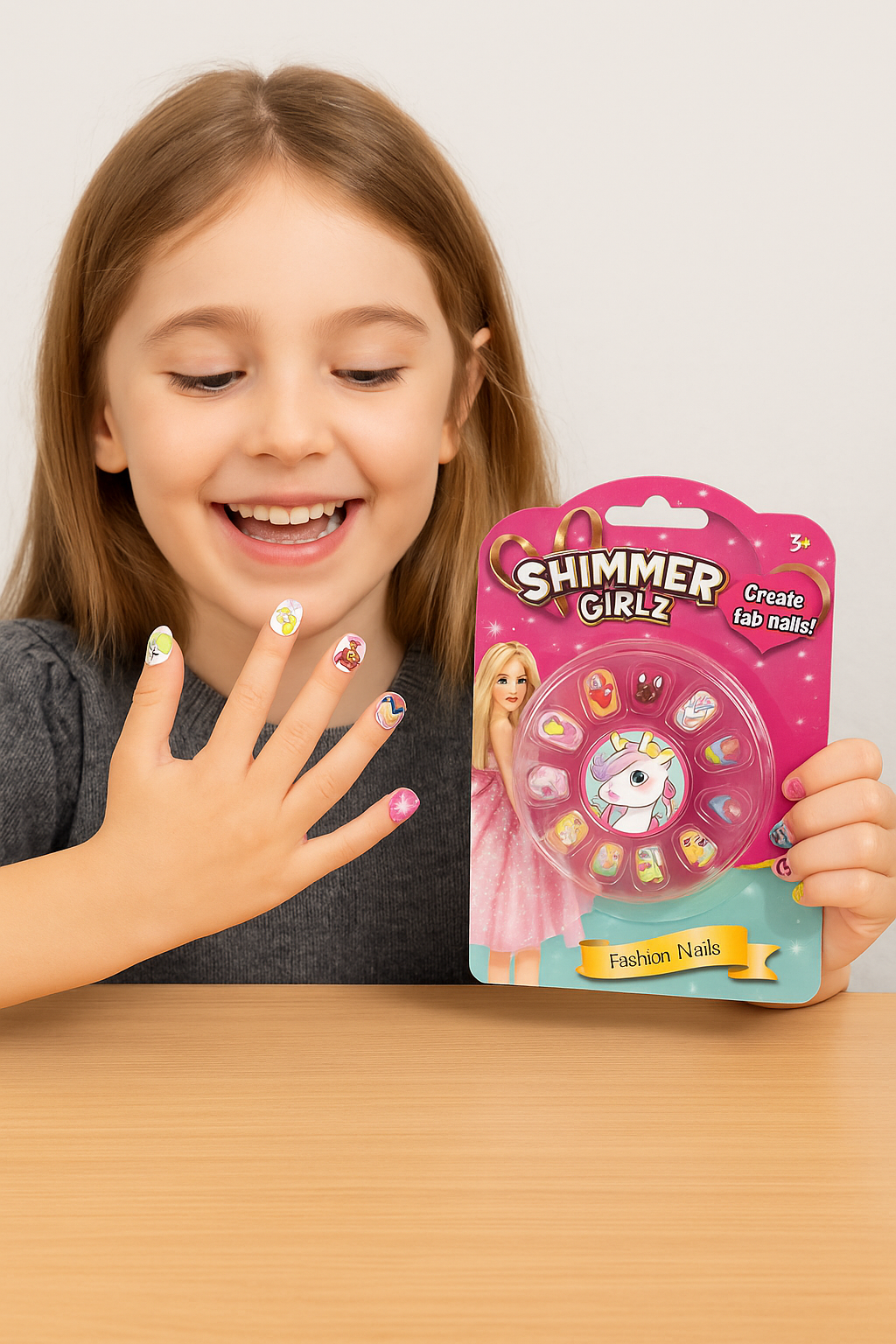 Shimmer Girlz Faux Fashion Nails – Glam Up in a Snap! 💅