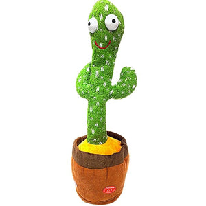 Cactus Talking Toy Dancing Cactus Repeats What You Say,Electronic Plush Toy with Lighting,Singing Cactus,Singing Cactus Toy