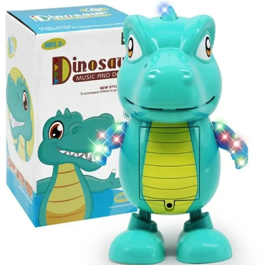 Electronic Music and Dance Dinosaur Robot Toy With Flashing lights Toys For Kids