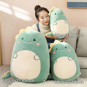 Furry Fellows® Dinosaur Plush Hugging Pillow Cute Stuffed Animal Plush Toy Throw Pillow