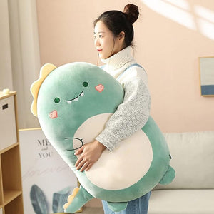 Furry Fellows® Dinosaur Plush Hugging Pillow Cute Stuffed Animal Plush Toy Throw Pillow