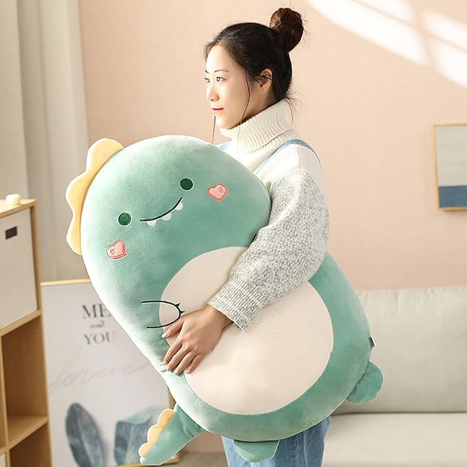 Furry Fellows® Dinosaur Plush Hugging Pillow Cute Stuffed Animal Plush Toy Throw Pillow