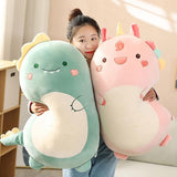 Furry Fellows® Dinosaur Plush Hugging Pillow Cute Stuffed Animal Plush Toy Throw Pillow