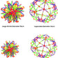 Expandable Breathing Ball, Multi Coloured Plastic Expanding Magic Ball Toys
