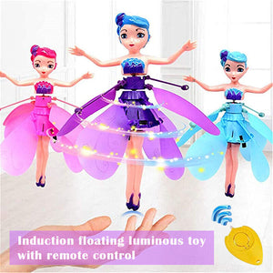 Enchanting Induction Flight Luminous Fairy Doll – A Magical RC Drone Experience for Kids -Random colour will be sent.