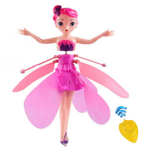 Enchanting Induction Flight Luminous Fairy Doll – A Magical RC Drone Experience for Kids -Random colour will be sent.