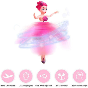 Enchanting Induction Flight Luminous Fairy Doll – A Magical RC Drone Experience for Kids -Random colour will be sent.