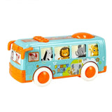 Bus Cartoon Mini 12CM Pull & Back Toy For Children