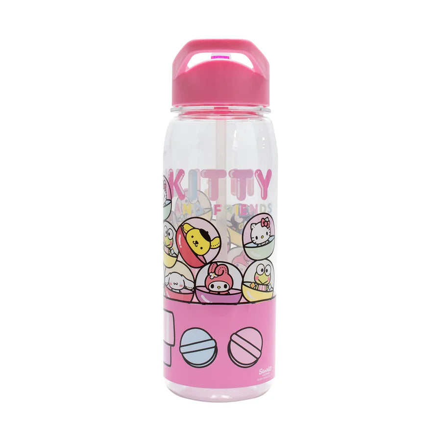 Hello Kitty Flip-Top Straw Water Bottle – 650ml