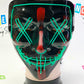Halloween Lighting Mask With Power Battery