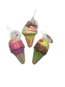 Unclejay's Slow-Rising Ice-Cream Foam Squishy - Stress Relief and Sensory Fun Pack of 3