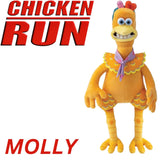 Chicken Run Plush Toy Collection: Molly, Rocky, and Ginger - 13 Inches of Farmyard Fun!