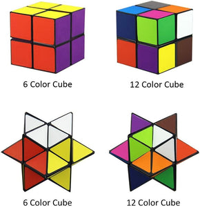 Unclejay's Magic Cube Star Cube 2 in 1 Yoshimoto Cube for Kids and Adults, Toy Gifts for Boys and Girls - Satisfying Magnetic Fun