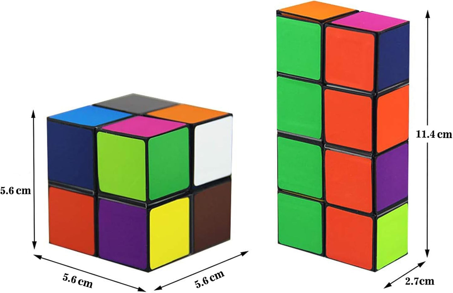 Unclejay's Magic Cube Star Cube 2 in 1 Yoshimoto Cube for Kids and Adults, Toy Gifts for Boys and Girls - Satisfying Magnetic Fun