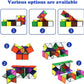 Unclejay's Magic Cube Star Cube 2 in 1 Yoshimoto Cube for Kids and Adults, Toy Gifts for Boys and Girls - Satisfying Magnetic Fun