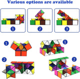 Unclejay's Magic Cube Star Cube 2 in 1 Yoshimoto Cube for Kids and Adults, Toy Gifts for Boys and Girls - Satisfying Magnetic Fun