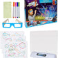Magic drawing board with LED light for 3D drawings.