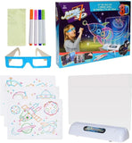 Magic drawing board with LED light for 3D drawings.