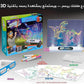 Magic drawing board with LED light for 3D drawings.