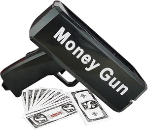 Money Shooter Prop - Money Shooter Fake Money Handheld Toy - Make It Rain Toy Cash Shooter, Cash Machine for Movies, Game, Wedding, Night Club,