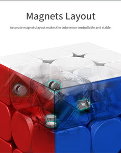 Unclejay's MOYU 3x3 Magic Cube Speed Rubix Cube Magnetic Puzzle Cube Flexible Brain Teasers Satisfying Fun for Magic Cube Enthusiasts