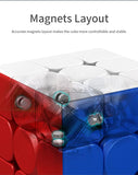 Unclejay's MOYU 3x3 Magic Cube Speed Rubix Cube Magnetic Puzzle Cube Flexible Brain Teasers Satisfying Fun for Magic Cube Enthusiasts