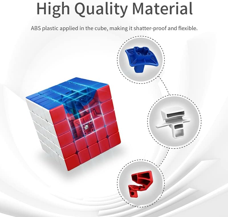 Unclejay's MOYU 3x3 Magic Cube Speed Rubix Cube Magnetic Puzzle Cube Flexible Brain Teasers Satisfying Fun for Magic Cube Enthusiasts