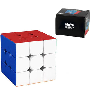 Unclejay's MOYU 3x3 Magic Cube Speed Rubix Cube Magnetic Puzzle Cube Flexible Brain Teasers Satisfying Fun for Magic Cube Enthusiasts