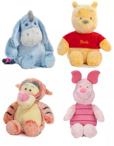 Snuggletime Winnie the Pooh 12-Inch Plush Set – 4-Pack Cuddly Piglet, Tigger, Eeyore & Pooh for Epic Adventures!