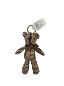 Unclejay's Handmade Cute Pattern 15cm Bear Key Chain with Scarf and Metal Key Ring