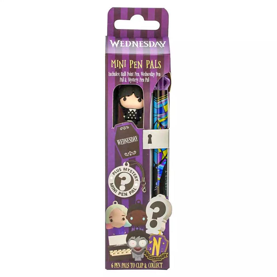 Unclejay's Mini Pen Pals Stationery Set – Collectible Pens Featuring Wednesday, Bugs Bunny &  Teenage Mutant Ninja Turtles