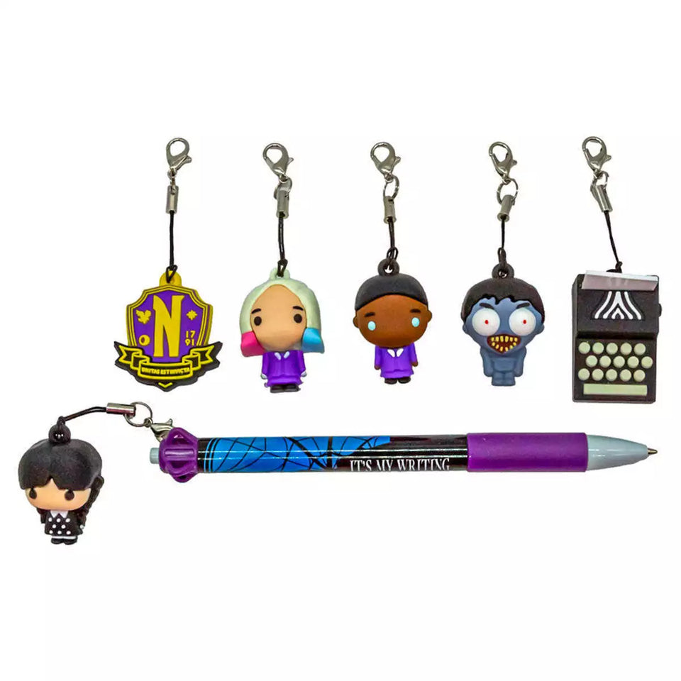 Unclejay's Mini Pen Pals Stationery Set – Collectible Pens Featuring Wednesday, Bugs Bunny &  Teenage Mutant Ninja Turtles