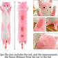 Furry Fellows® Giant Pink Cat Pillow - Soft and Cuddly Hugging Pillow, Cute Stuffed Kitty Plush for Kids, Perfect Sleeping Throw Pillow, Ideal Gift for Cat Lovers and Kids of All Ages