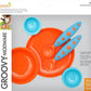 Interlocking Plate & Bowl with Modware, Blue/Orange