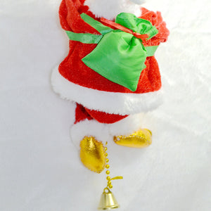 Santa Claus Climbing Ladder Christmas Ornament Electric Music Kids Toy