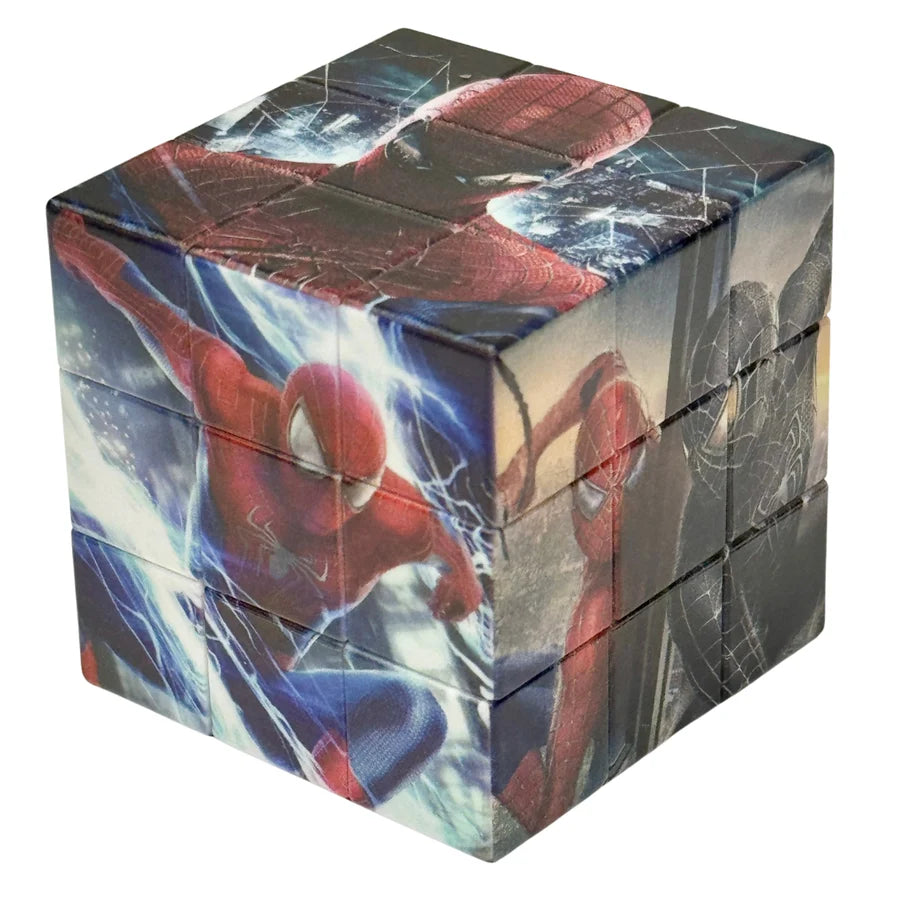 High Speed Sticker less Hydrographic Printed 3D Effect 3x3 Magic Rubik Cube Puzzle Toy