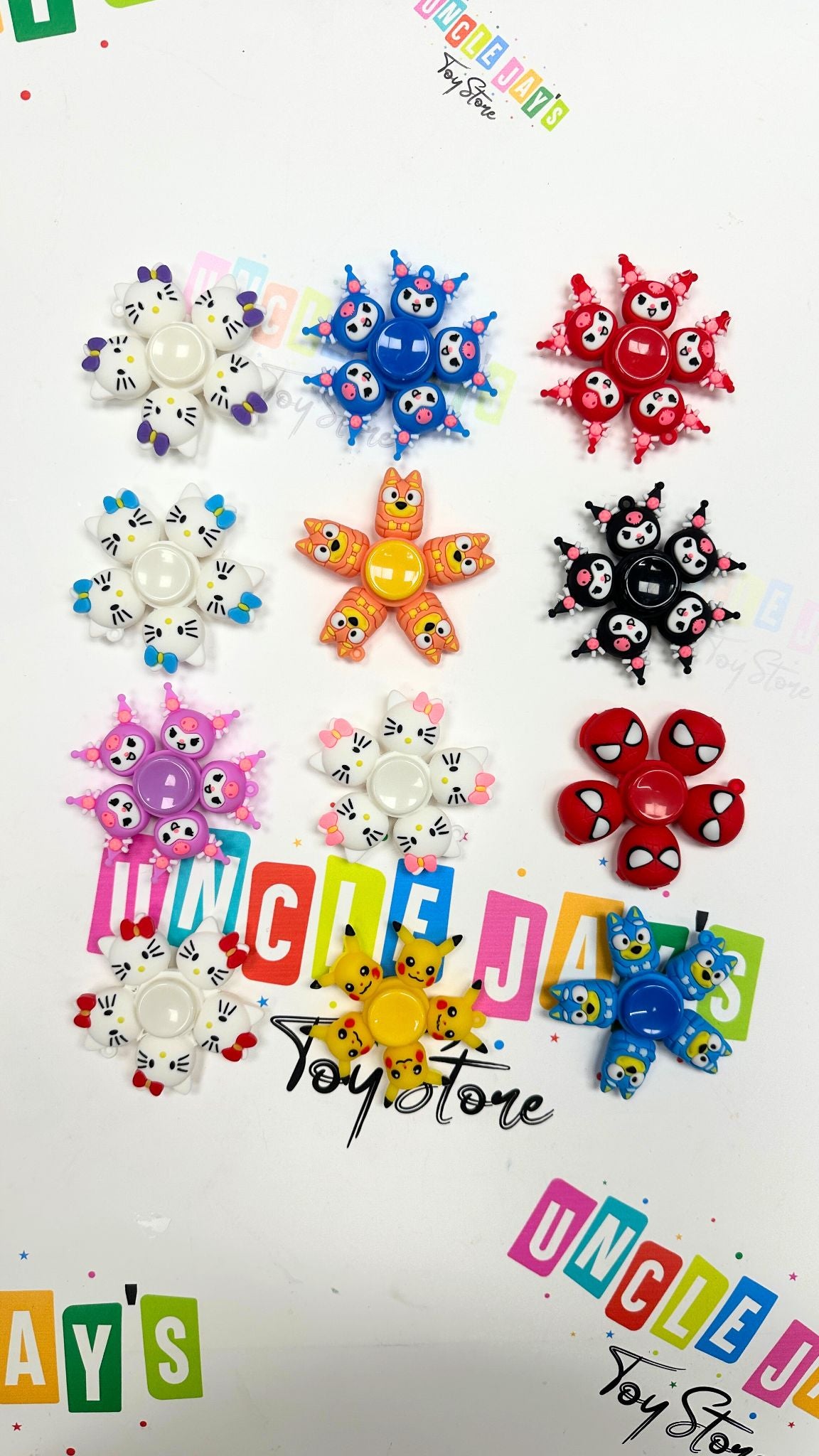 Unclejay's Fun Fidget Spinner with Faces - Classic Fidget Fun Stress Relief Toy