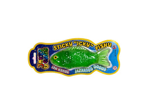 Unclejay's Sticky Icky Fishy Stretch Squishy Fun - Stress Relief and Squishy Fun Pack of 3
