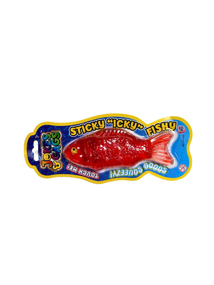 Unclejay's Sticky Icky Fishy Stretch Squishy Fun - Stress Relief and Squishy Fun Pack of 3