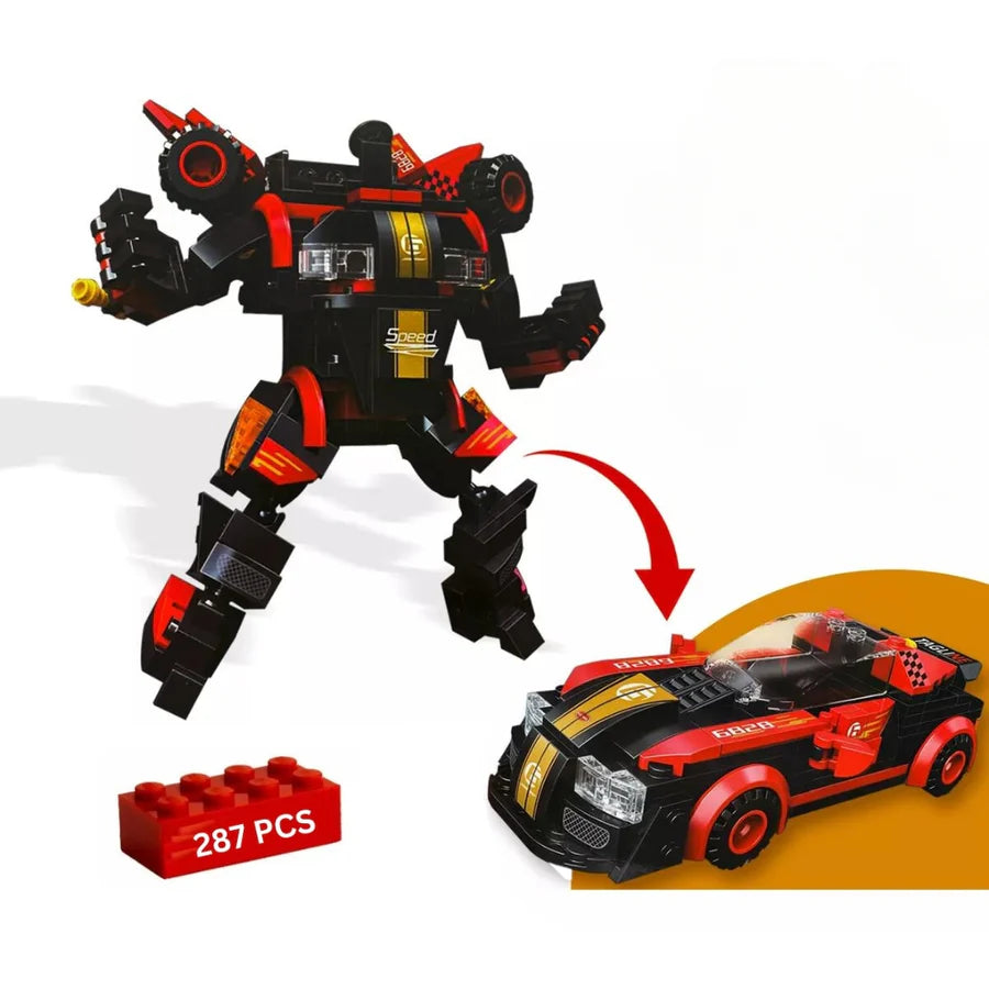 Building Block Engineering Transformation Car Deformation Robot Building Blocks Educational Brick Toys